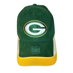 Reebok NFL Men's Green Bay Packers Hat Cap Rare Vintage OSFM
